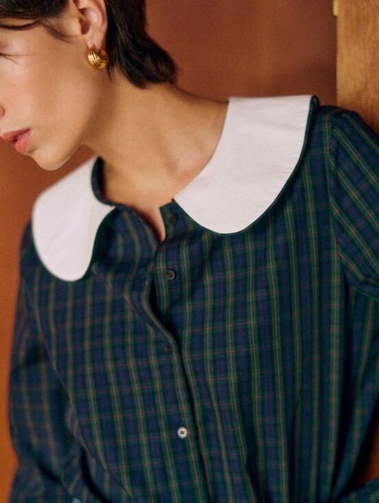 Sezane Tops - *NWT* [Sezane X MDLO] Gema Shirt in Morley Checks, Size 38/6, Maria De La Orden